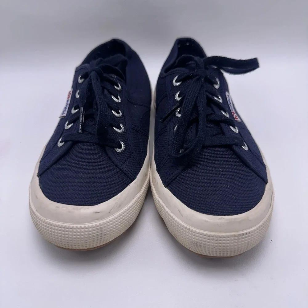 Superga 2750‎ Cotu Classic Navy Blue Canvas Sneakers Men 5.5 Women 7 EU 37.5